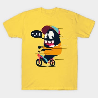 Monster Riding Bike T-Shirt